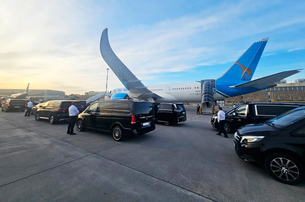 VIP-встреча у трапа